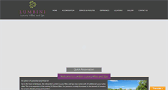 Desktop Screenshot of lumbinivillas.com