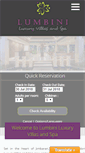 Mobile Screenshot of lumbinivillas.com